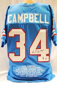 Earl Campbell Houston Oilers Jersey 187//280